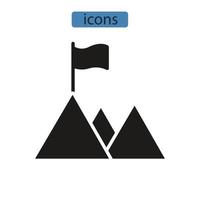 ambition ikoner symbol vektorelement för infographic webben vektor