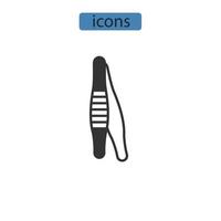 pincett ikoner symbol vektorelement för infographic webben vektor