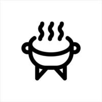 Symbol für die Grilllinie. vektor