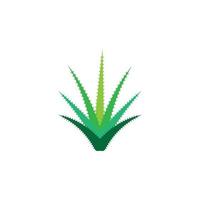 aloe vera logotyp vektor illustration mall