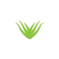 aloe vera logotyp vektor illustration mall