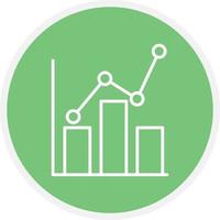 Statistiklinie Kreis vektor