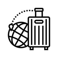 Reisen Sie nach Hawaii Linie Symbol Vektor Illustration