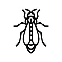 Bienenkönigin Imkerei Symbol Leitung Vektor Illustration