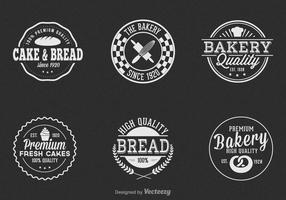 Free vintage bakery vector label set