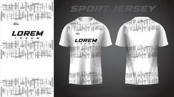 weißes Hemd Sport-Jersey-Design vektor