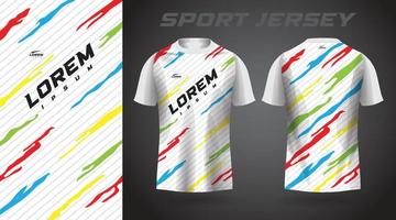 farbenfrohes Sporttrikot-Design vektor