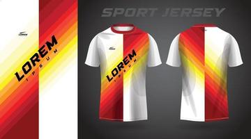 röd skjorta sport jersey design vektor