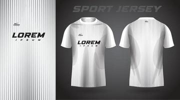 weißes Hemd Sport-Jersey-Design vektor