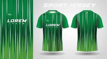 grön skjorta sport jersey design vektor