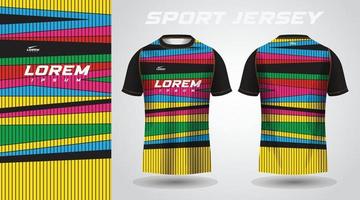 farbenfrohes Sporttrikot-Design vektor