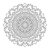 abstrakt blomma mandala rund dekoration vektor designelement