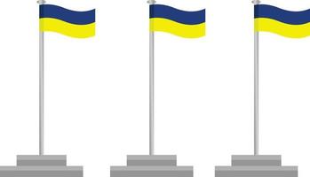 ukraine flaggenschwenkende vektorillustration vektor