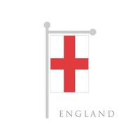 England-Flagge flache Design-Vektor-Illustration vektor