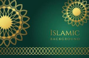 islamischer hintergrund mit dekorativem ornamentmuster. - Vektor
