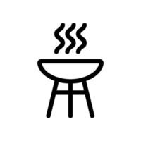 biff kött ikon vektor. isolerade kontur symbol illustration vektor