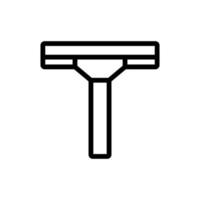 Mikrofaser-Mopp-Symbol Vektor-Umriss-Illustration vektor