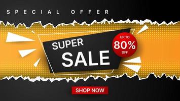 Super-Sale-Promotion-Template-Design. Vektor-Illustration vektor