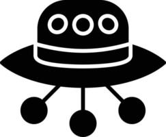 UFO-Glyphe-Symbol vektor