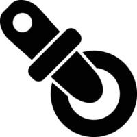 Glyphen-Symbol für Pizzaschneider vektor