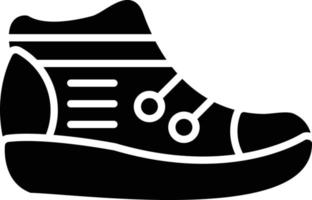 Glyphen-Symbol für Turnschuhe vektor