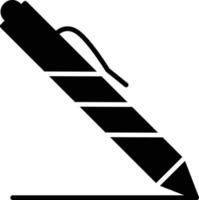 Stift-Glyphe-Symbol vektor