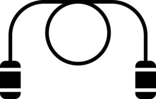 Springseil-Glyphe-Symbol vektor