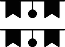 Girlanden-Glyphe-Symbol vektor