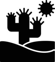 Kaktus-Glyphe-Symbol vektor