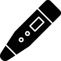 Thermometer-Glyphe-Symbol vektor