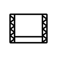 scen ikon vektor. isolerade kontur symbol illustration vektor