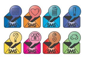 Grungy Sms Icon Vektoren