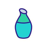 dekorative home Vase Symbol Vektor Umriss Illustration