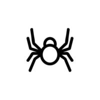 spindel ikon vektor. isolerade kontur symbol illustration vektor