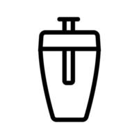 Getränk in einem Flaschenikonenvektor. isolierte kontursymbolillustration vektor