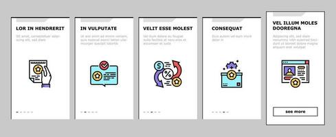 Bonusgeschenk von Verkaufs-Onboarding-Icons Set-Vektor vektor