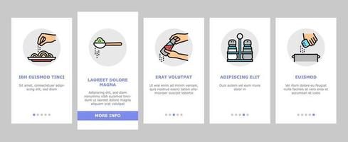 krydda krydda ört onboarding ikoner som vektor