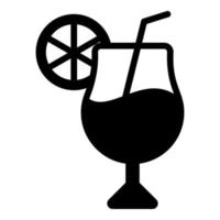 frischer Saft Vektor Icon Glyphenstil für Web und Handy.