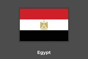 egyptens flagga vektor