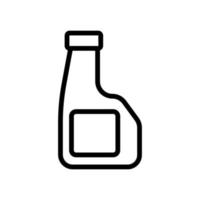 Flasche Öl ungewöhnliche Form Symbol Vektor Illustration