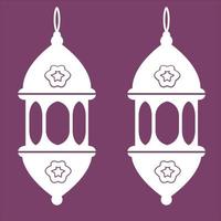 Abbildung Vektorgrafik von zwei Ramadan-Laternen vektor