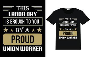 labor day typografi och grafisk t-shirtdesign vektor