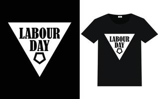 labor day typografi och grafisk t-shirtdesign vektor