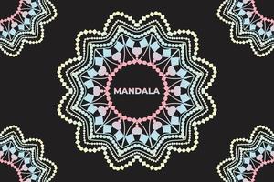 abstraktes Mandala-Hintergrunddesign. Mandala-Muster-Design. vektor