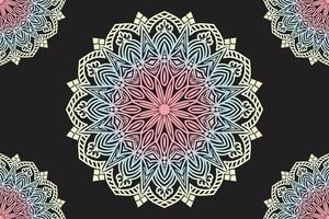 Spitzenmuster-Design. Mandala-Hintergrunddesign. vektor