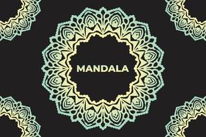 Rahmendesign. Mandala-Muster-Hintergrund-Design. vektor