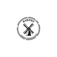 Brotkorb-Logo - Vektorillustration. Bäckerei-Emblem-Design, Symbol oder Symbol für Design-Menü-Restaurant, Kochclub, Food-Studio oder Hausmannskost. vektor