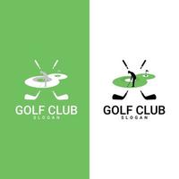 Logos, Etiketten und Embleme von Golfclubs. geeignet für Firmenlogo, Druck, Digital, Symbol, Apps und andere Marketingmaterialzwecke. Golf-Logo-Set. vektor