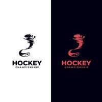 Eishockey-Abzeichen, Logo, Emblem-Vorlage, Eishockey-Etiketten und Designelemente vektor