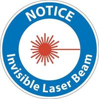 meddelande tecken osynlig laserstråle på vit bakgrund vektor